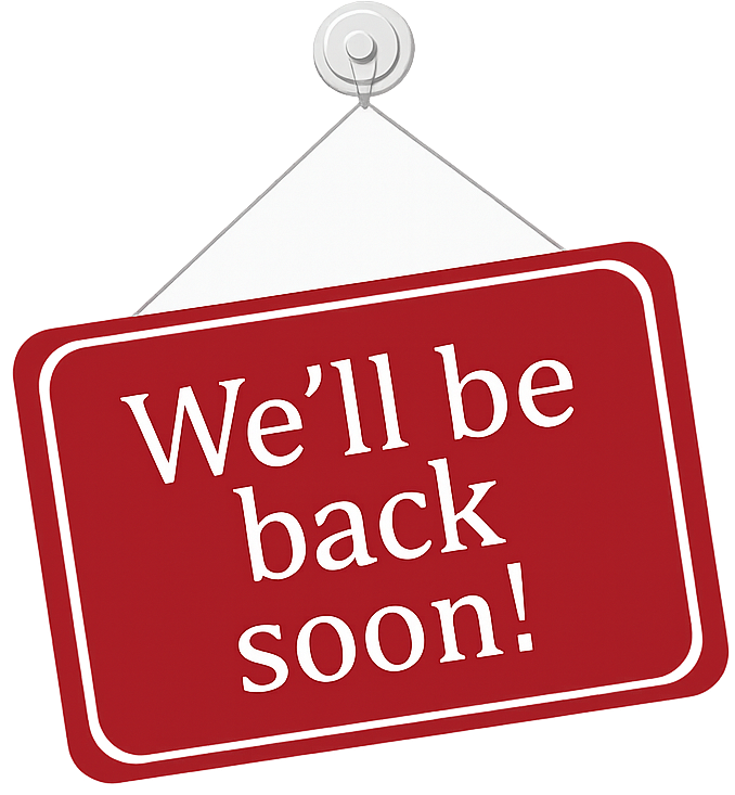 We'll be back soon